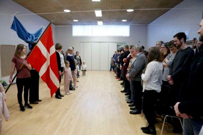 Haunstrup Husets lille gymnastiksal lagde søndag gulv til Hanstrup Gymnastikforenings årlige forårsopvisning. Huset får hjælp til driften fra en støtteforening, der i sit første leveår har samlet 26.000 kroner ind. De er brugt på at købe nabogrunden, hvor landsbyens skole engang lå.? foto: henrik ole jensen