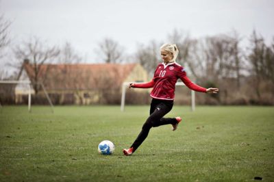 Pernille Harder scorede et drømmemål. Foto: Polfoto/Dalum Astrid