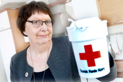 Jytte Christensen er kasserer i Røde Kors Aaskov og håber, at alle ruter kan blive dækket ind i år. Men det kræver, at endnu flere melder sig til at være indsamler søndag 7. oktober. ?foto: henrik ole jensen