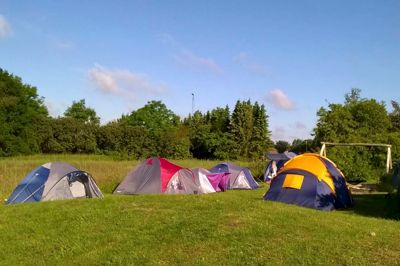 Billedet er fra to år siden, hvor byparken i Sdr. Felding ikke var færdig endnu. ?privatfoto