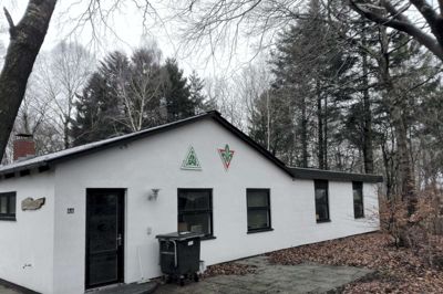 Spejderne, der har hovedkvarter her i »Kalabassen«, har modtaget et pænt beløb fra TrygFonden. ?Foto: Søren Poder
