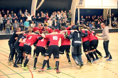 Sejrsdans i Skanderborg. Sunds Seahwks er klar til DM-semifinalen for første gang. ?Foto: Birgitte Rødkær