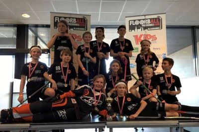 U13-holdet fra Sunds Seahawks blev igen i år danske mestre. Foto: Privatfoto