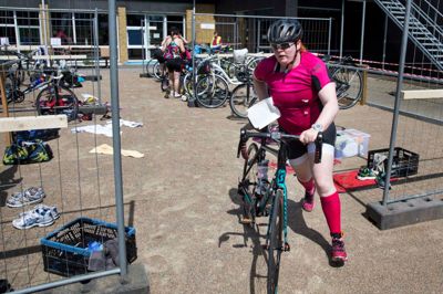 Forude venter en cykeltur på 18 kilometer.? FOTO: TOM LAURSEN