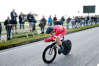 Martin Toft Madsen fyrede en flot enkeltstart af på trods af en defekt undervejs. Foto: Flemming Hansen