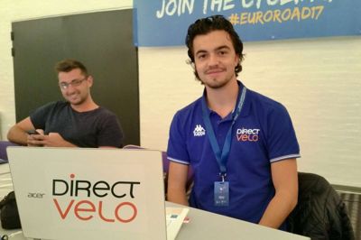 Franske Nicolas Mabyle fra DirectVélo har dækket EM i Herning massivt. Han har nydt den velsmurte afvikling, men ærgrer sig over regnen. ?Foto: Jørn Just