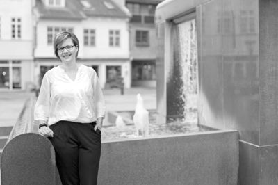 Marlene Bruun, der er under uddannelse til ejendomsmægler, bliver sagsbehandler på det nye danbolig-kontor i Mindegade i Ikast. PR-foto