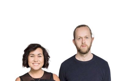 Natasha Brock og Elias Ehlers underholder på Fermaten. ?pr-foto