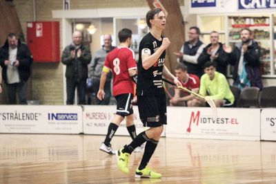 Sunds og Seahawks-kaptajn Mikkel Skov har hentet fem point i de første tre ligakampe. I morgen venter Rødovre på udebane.? Foto: Birgitte Rødkær