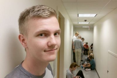 Frederik Stapelfeld en halv time inden han fyldte 18 år - dansk tid. ?foto: henrim øster-jørgensen