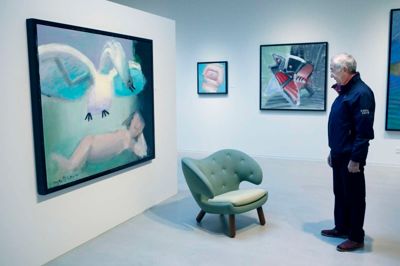 Erling Damgaard er sammen med foreningen bag Vestjyllands Kunstpavillon tiltalt for at bryde ophavsretten i et af kunstmuseets kataloger fra en udstilling tilbage i 2015. Det kan koste 10.000 kroner i bøde. ? foto: henrik ole jensen