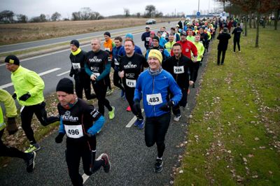 Sydbank Nytårsløbet har i år startsted ved Sportscenter Herning, og igen i år er der en rute på otte kilometer omkring Fuglsang Sø.?foto: flemming hansen