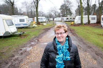 Søndag 31. december sidst på formiddagen vil Ingrid Andresen byde Sunds by og campister på et glas champagne som tak og farvel til Sunds Sø Camping.? foto: tom laursen