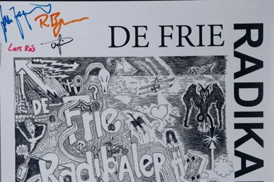 Coveret på De Frie Radikalers debutplade.