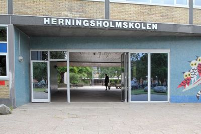 Herningsholmskolen danner rammer om et kunsttema i januar. foto: christian sjurman