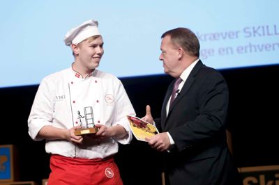 Lasse Nørup Bentsen kunne lade sig hylde som den bedste bagerelev. ?Foto: Flemming Hansen
