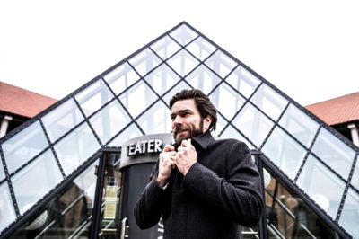 Thomas Skov tager komikeren Geo med i kongrescentret fredag aften. ?foto: tom laursen
