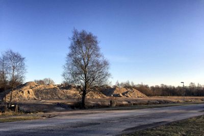 Herning Kommune har oprettet et sanddepot på Gl. Vejlevej. ? Foto: Kenneth Meinby Sørensen