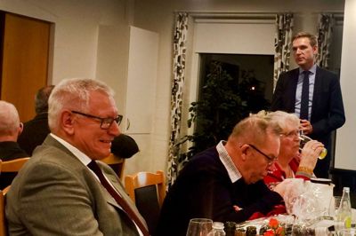 Kaare Grand Graversen får pæne ord med på vejen fra landsformanden.?Foto: Privatfoto