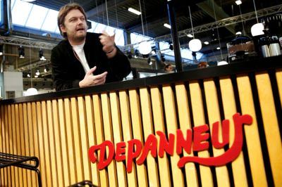 Depanneur så dagens lys i 2015, da herningensiske Daniel Rørbæk startede det op med sin kammerat Mike Wittrup. Siden har de fået selskab af Daniel Rørbæks barndomskammerater fra Herning Mads Henriksen og Kathrine Mølholm. I februar var de forbi Formland, hvor de havde sat en stand op. Foto: Flemming Hansen