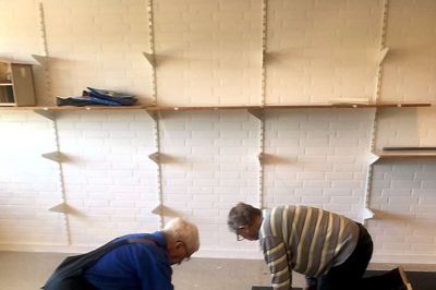 600 kvadratmeter gulvtæppe kom på plads i den forgangne uge. ?Foto: Privatfoto