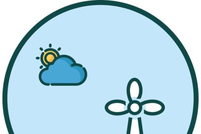 Projektet Landsbyenergi har fået et logo, der passer til formålet med projektet. Selvom messen finder sted i Skarrild-Karstoft Kultur- og Idrætscenter, så er det en messe for alle borgere i kommunen. ? Illustration: Herning Kommune