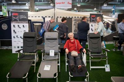 Ferie for Alle 2018 byder på otte haller fyldt med campinginspiration - og med plads til at slappe af, mens man drømmer om den næste campingferie. Foto: Lars Møller/MCH