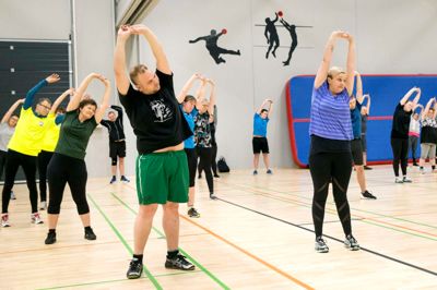 Torben Obel Stærk og Mette Agger til fællestræning efter første mellemvejning 28. januar. Foto: Tom Laursen