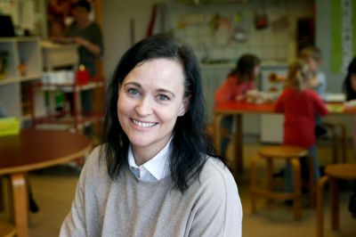 Viki Hilmand har overtaget lederposten i institution Solsikken i Sdr. Felding efter Jonna Lykke, der gik af efter 40 år på posten. ?Foto: Flemming Hansen