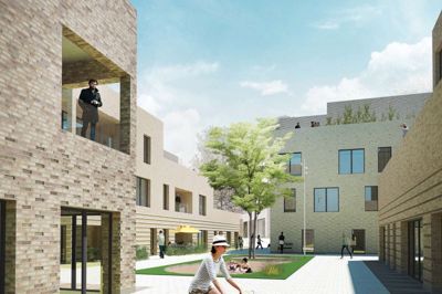 Thomas B. Thriges Gade-projektet i Odense er en af mange byomdannelser, som har inspireret Herning Kommune til udviklingen af sygehusgrunden. Foto: Odense Kommune