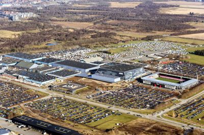 Der er run på Hernings infrastruktur, når Ferie for Alle løber af stabelen. Her et oversigtsbillede fra sidste års feriemesse - og fra fredag til søndag går det løs igen. ?Foto: MCH/Jesper Larsen
