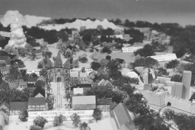 Drømmen om en eventyrpark, større end Tivoli i København, formet over H.C. Andersens liv og figurer, blev aldrig realiseret i Herning. ? Foto: Lokalhistorisk Arkiv Herning