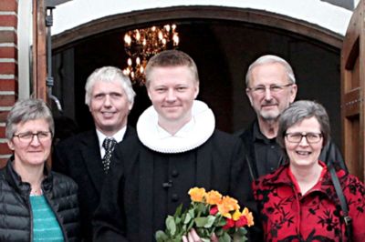 Anders Kaufmann fotograferet, da han i sin tid arbejde som sognepræst ved Isenvad Kirke. ?Foto: Privatfoto