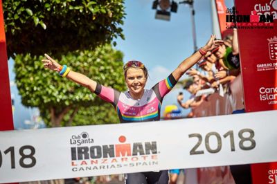 Michelle Vesterby blev næstbedste triatlet blandt de professionelle på Lanzarote. ?Foto: James Mitchell