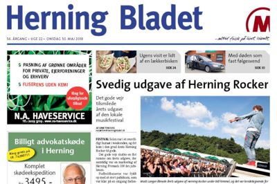Onsdag udkommer Herning Bladet for første gang med sit nye layout og nye indholdselementer.