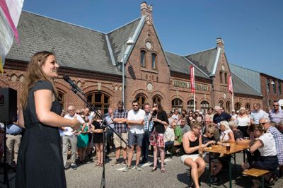 Museumsdirektør Laura Liv Weikop var voldsomt glad for åbningen af det »nye« museum. ?foto: tom laursen