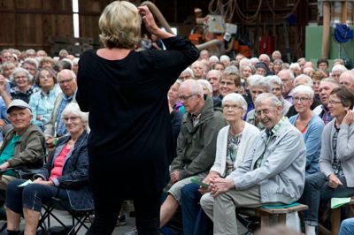 Det årlige sommermøde på Møltrup Optagelseshjem havde Gitte Hornshøj som hovedtaler. Foto: Tom Laursen