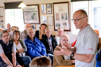 Jan Svendsen byder velkommen til vennetræf på lørdag. ? foto: jørn deleuran