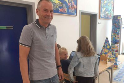 Mogens Bang er kommet godt i gang som skoleleder i Vorgod-Barde. ? Foto: Ole Skydt