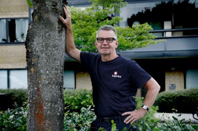 Flemming Mølby Nielsen bliver boende på Valdemarsvej - nu som pensionist. Foto: Henrik Ole Jensen