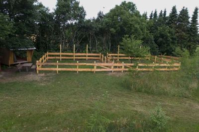 Det var lokale ryttere, som foreslog at etablere hestefoldene, der er bygget op af kalmarbrædder. ? Foto: Privatfoto