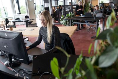 Wildskab Startup Hub beliggende i Innovatorium i Birk danner ramme om Patricia Yde Haunstrups hverdag som iværksætter.