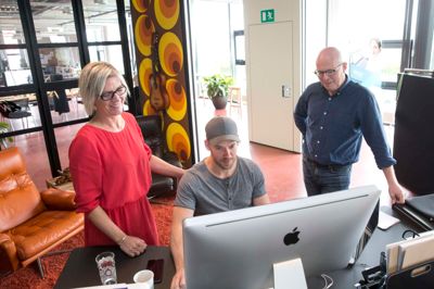 Iværksætterfællesskabet Wildskab har eksistreret i snart to år og ifølge hubmaster Helle Luplau og Ole Overgaard (t.h.), der har været med til at starte det op, har man fået en god begyndelse med et godt iværksættermiljø. ? Foto: Tom Laursen