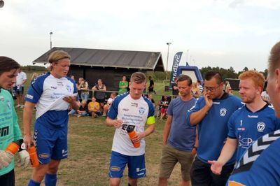 Herning KFUM Fodbold nåede i denne sæson også langt i landspokalen, inden danmarksserieholdet fra Silkeborg KFUM blev for stor en mundfuld.? foto: jesper wind