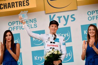 Søren Kragh Andersen fik masser af opmærksomhed under Tour de France, hvor han i syv dage kørte i den hvide trøje som et bevis på, at han var løbets bedste unge rytter. Han sluttede som nummer syv i den kategori. ?Foto: Ritzau Scanpix