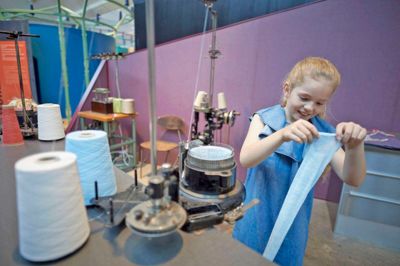 Søndag eftermiddag kan børnene prøve tekstilværkstedet på Tekstilmuseet. ?Foto: Ard Jongsma