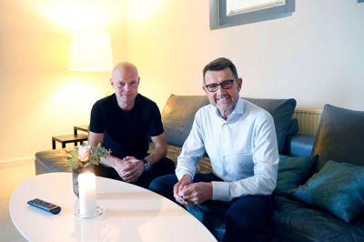 Helge Sander og Jan Magnussen fortalte i april om de danske Formel 1-planer til Folkebladet. Magnussen havde spillet en væsentlig rolle i forhold til især ruteplanen - som nu altså er blevet skrottet. foto: Tom Laursen