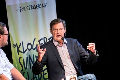 Ulf Pilgaard fortæller om sin enestående karriere i et foredrag i MCH Herning Kongrescenter onsdag 3. oktober. Her er han fotograferet, da han holdt foredrag på Herning Gymnasium sidste år. ? Foto: Tom Laursen