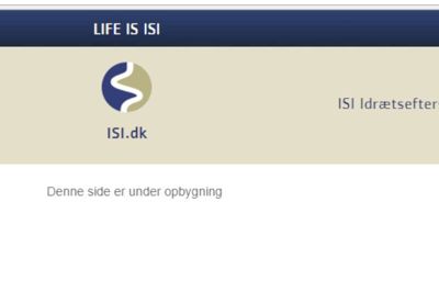 På ISI's to nuværende uddannelsestilbud, henholdsvis efterskolen og højskolen, bor eleverne samme sted, som de studerer, men det er der ikke lagt op til bliver tilfældet med »ISI Friskole«. Her et screenshot fra ISIs hjemmeside med en ufærdig side om friskolen.? Foto: Steen Hebsgaard