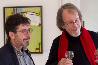 Fernando de la Rosa (t.v.) og Perry Oliver får æren af at indvie Galleri Nørballe. ?foto: pr-foto